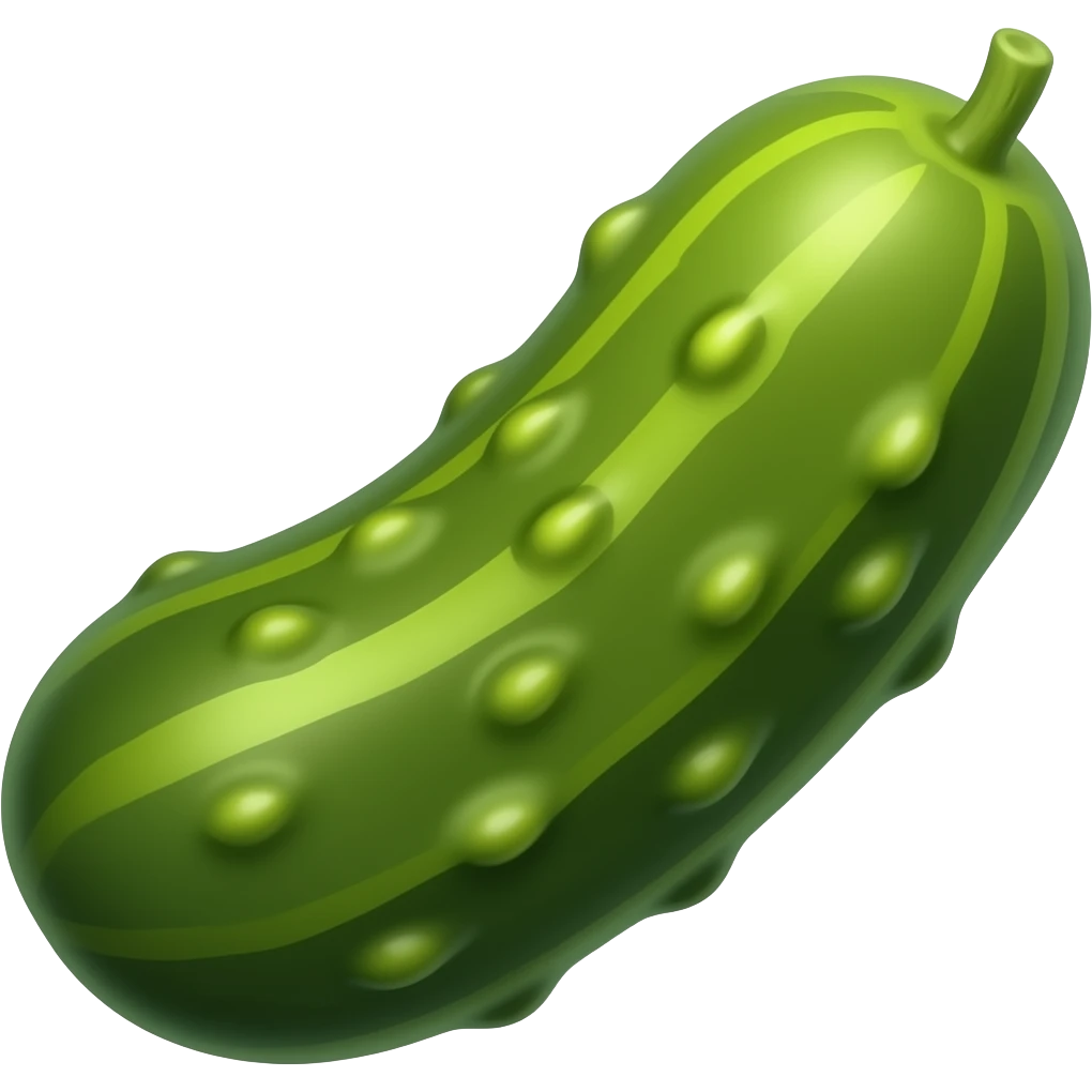 A pickle emoji