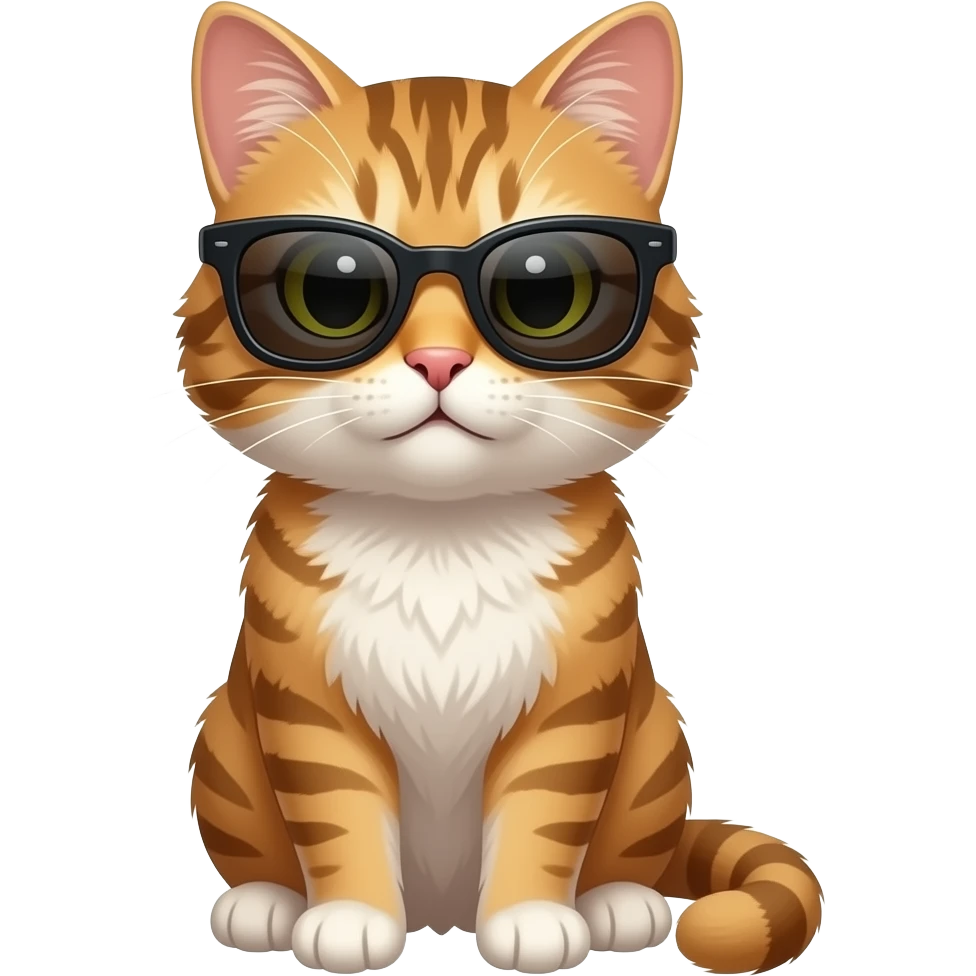 Cat wearing sunglasses emoji