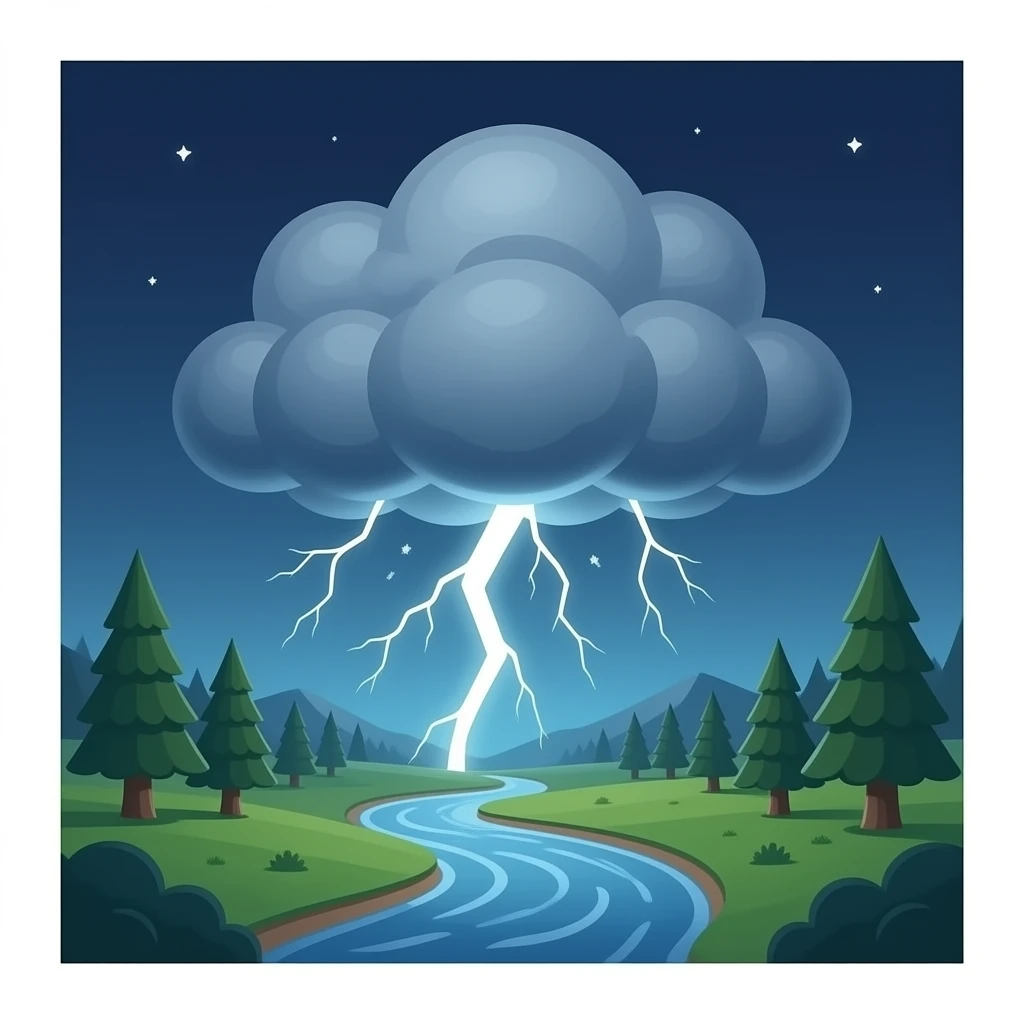 Thunderstorm emoji