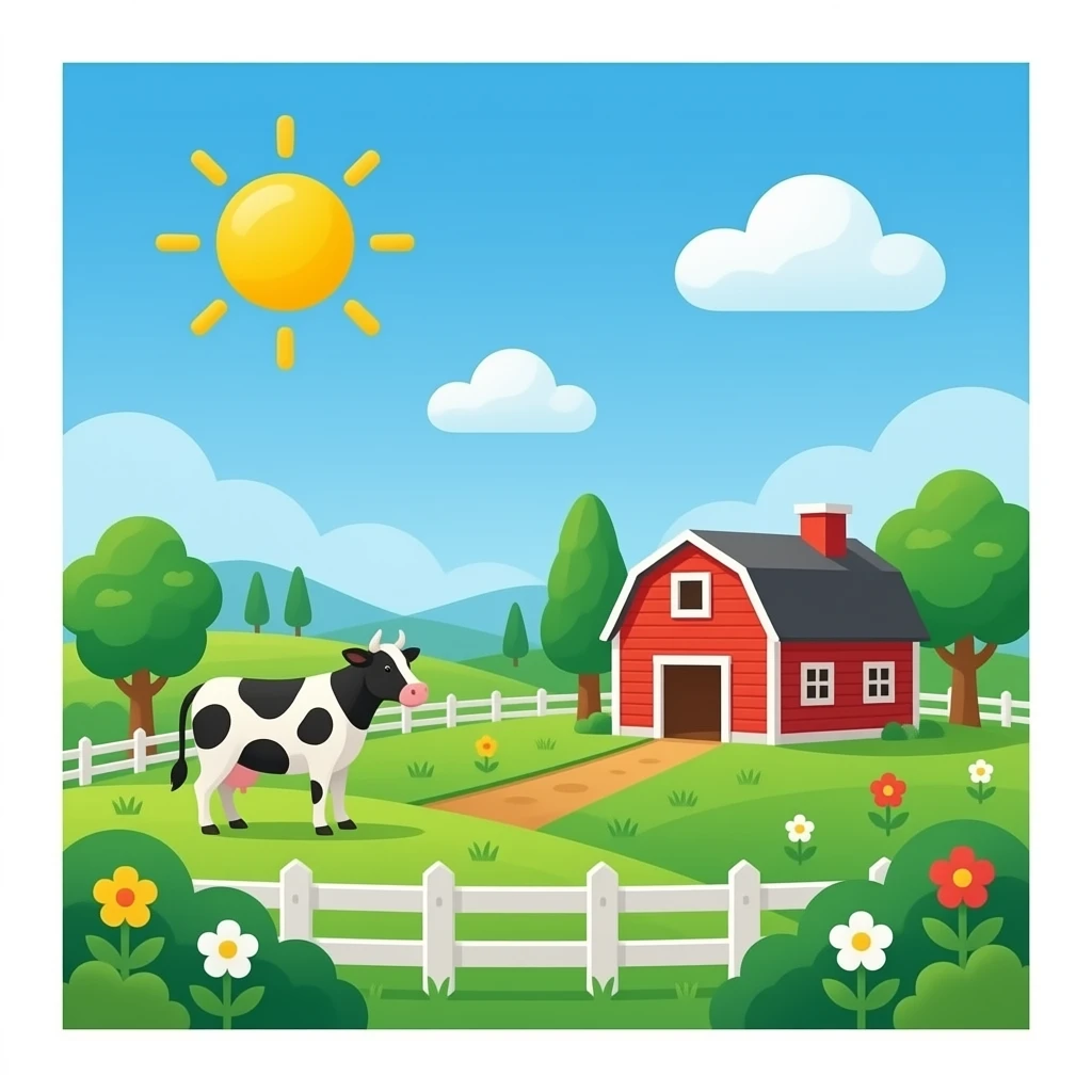 dairy farm emoji