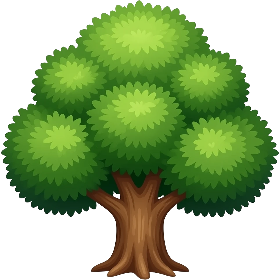 Deciduous tree emoji