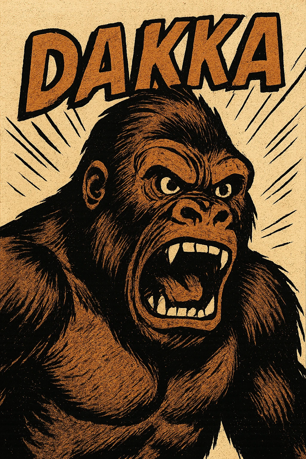 an angry gorilla with the name DAKKA above it emoji