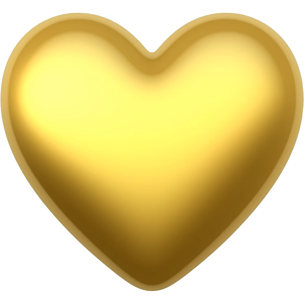 gold heart emoji