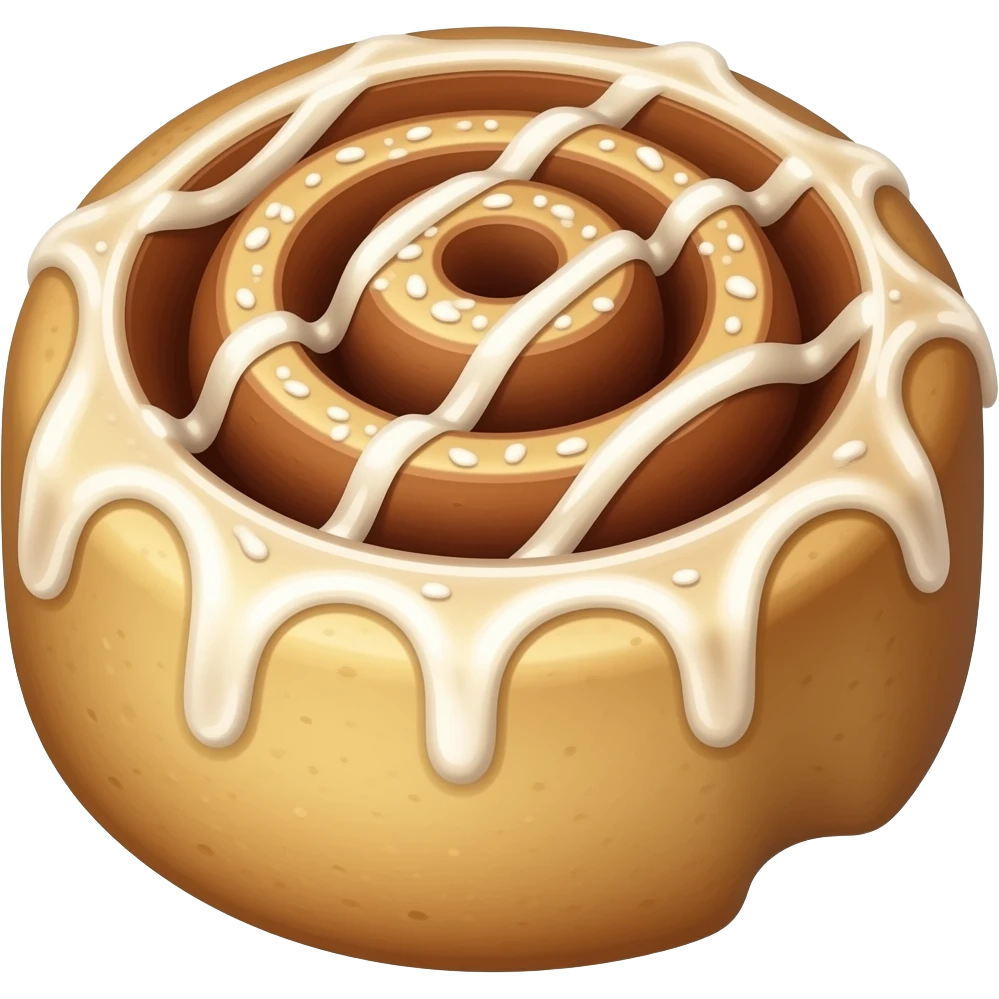 cinnamon roll glaze emoji