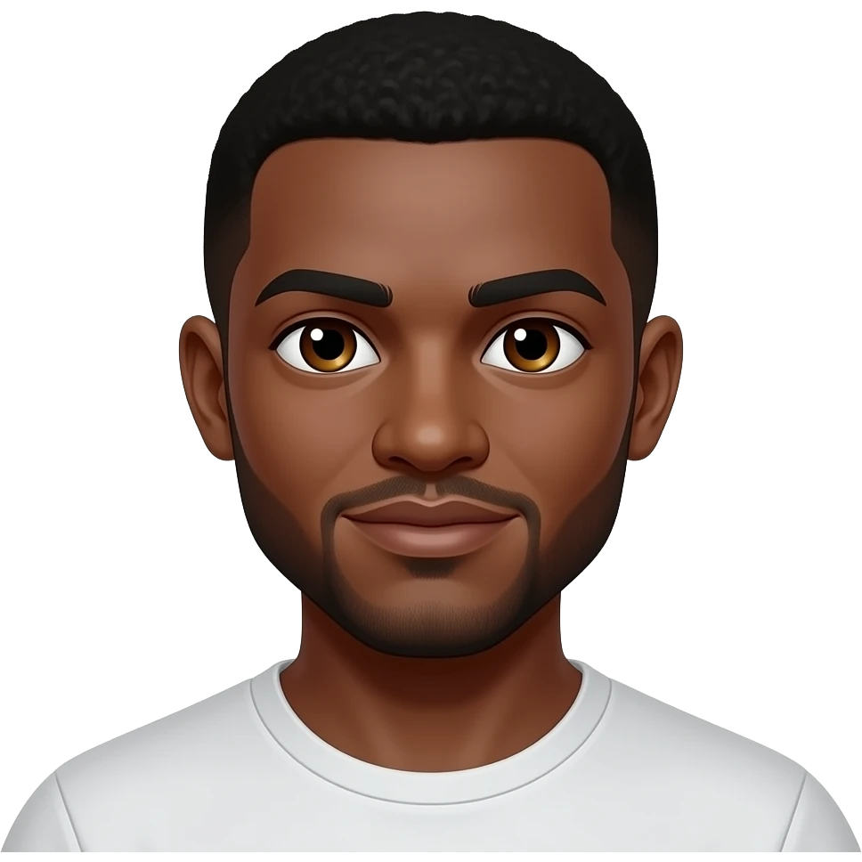 Light skin black guy hazel eyes emoji