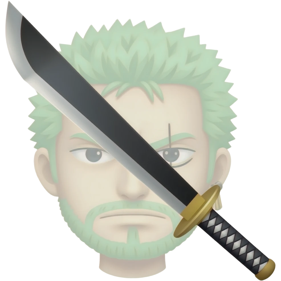 Roronoa zoro's sword emoji