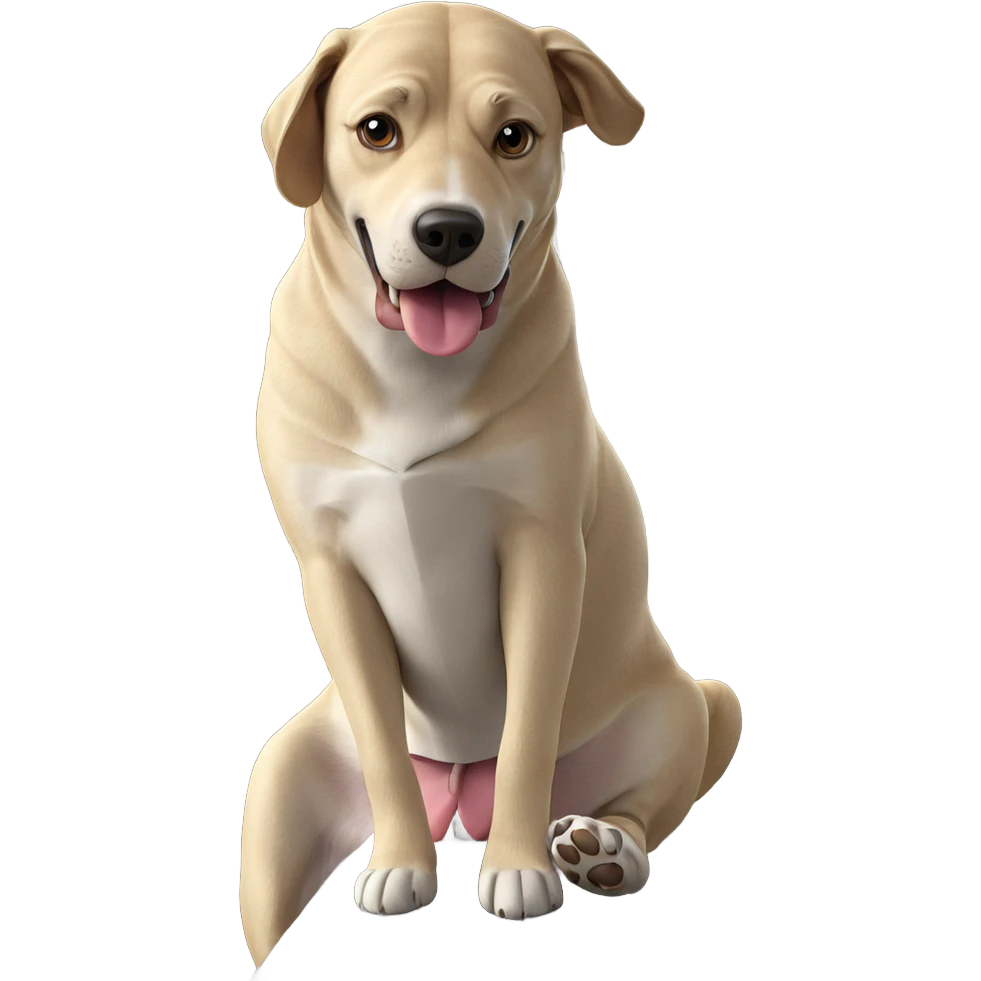 dog's tongue by the window emoji