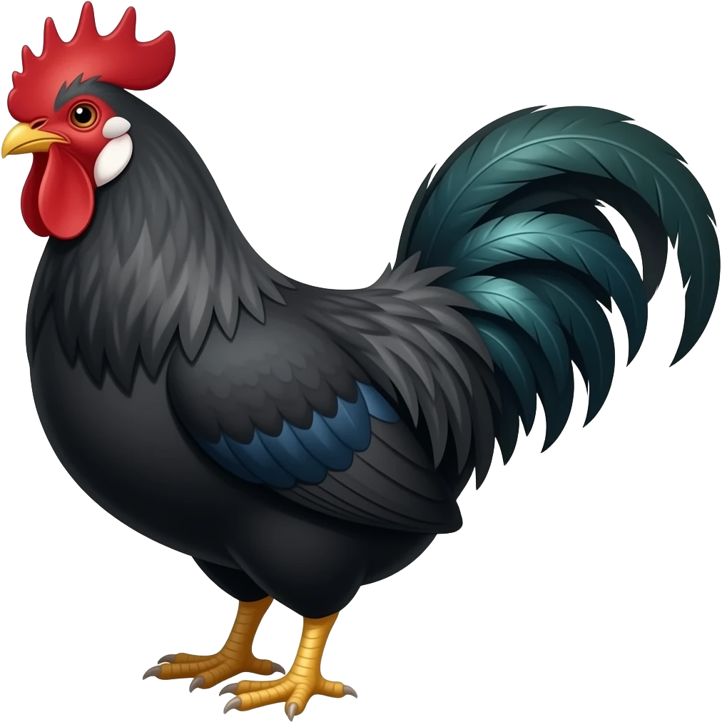 Black cock emoji