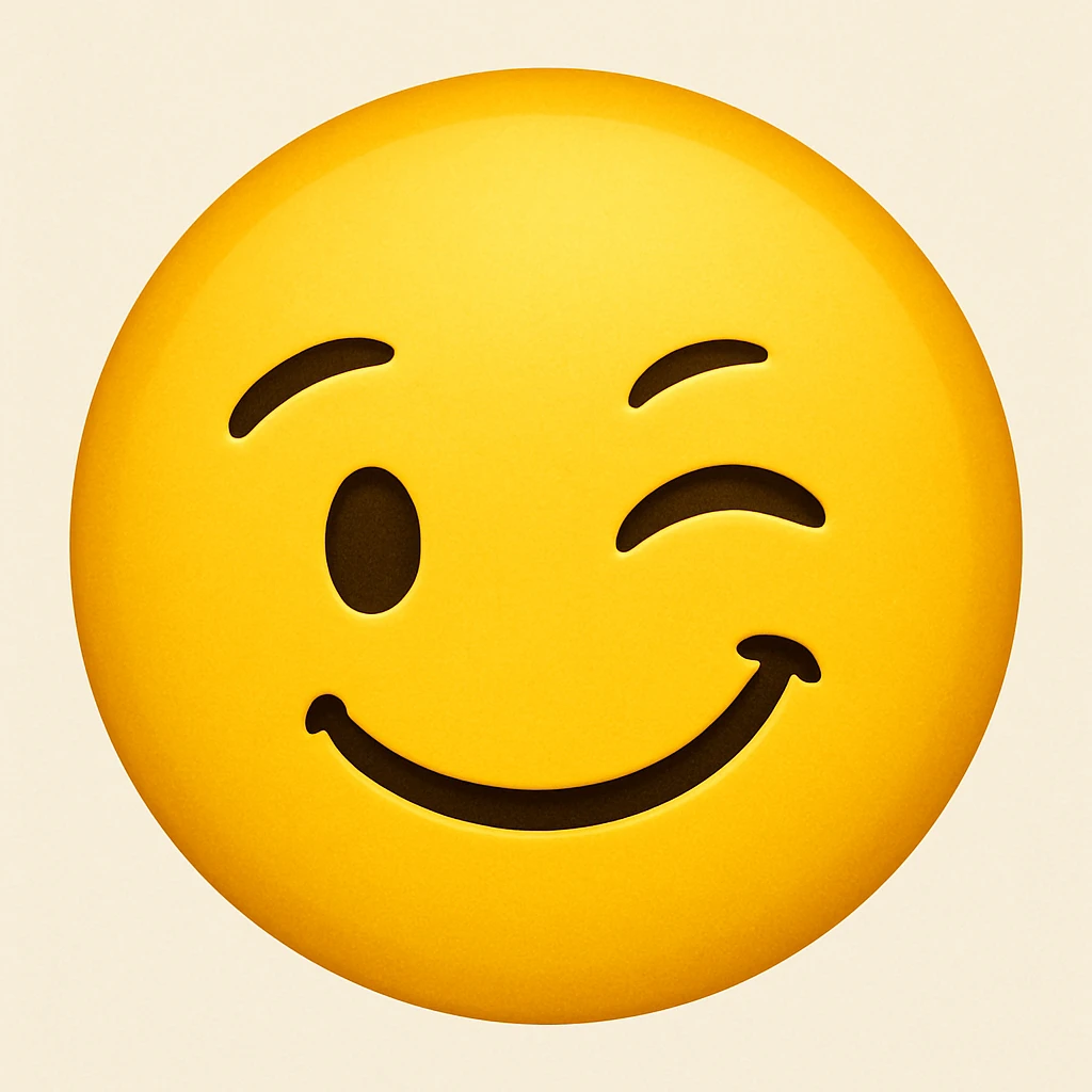 winking face emoji emoji