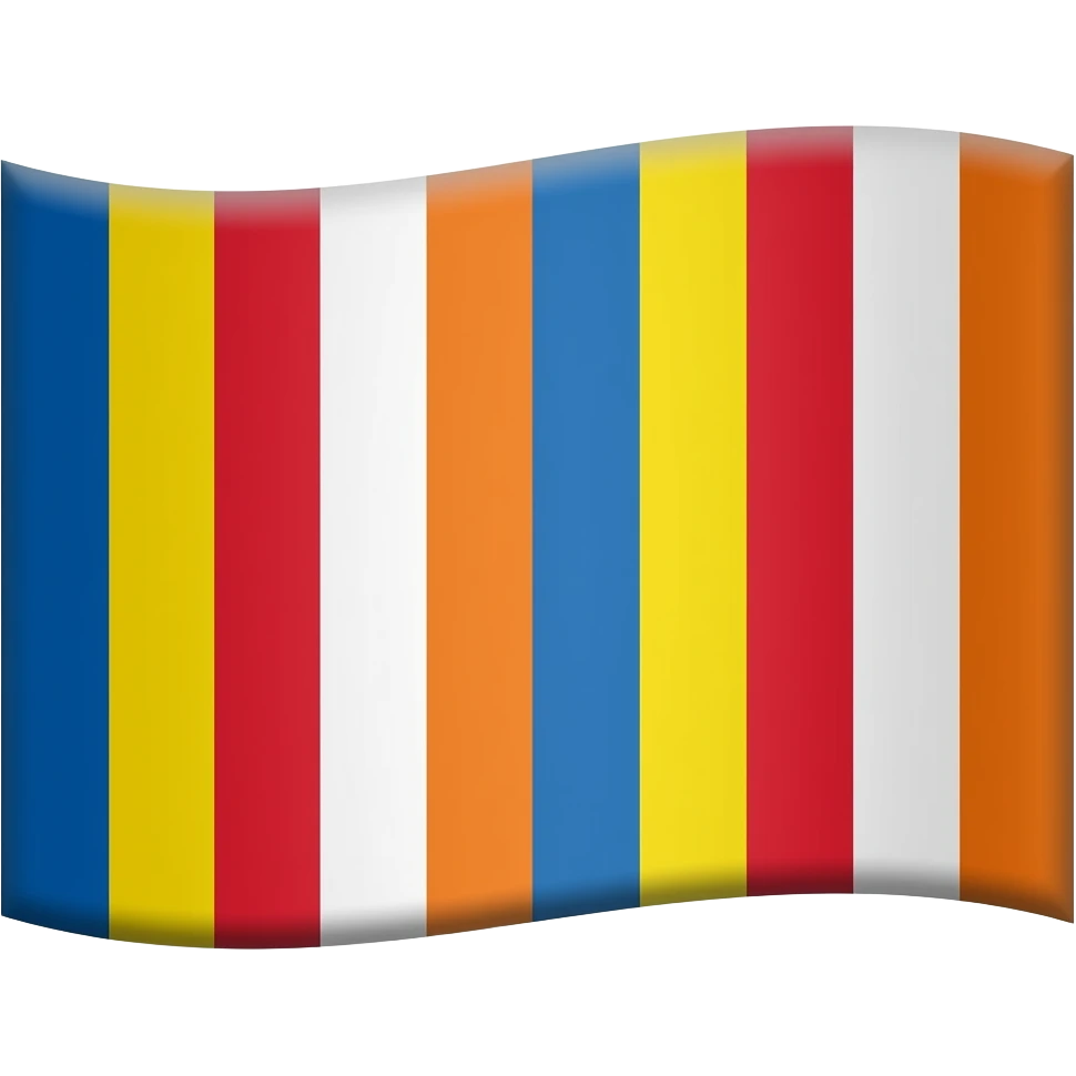 Flag of 🟦🟨🟥⬜🟧🟦🟨🟥⬜🟧 emoji