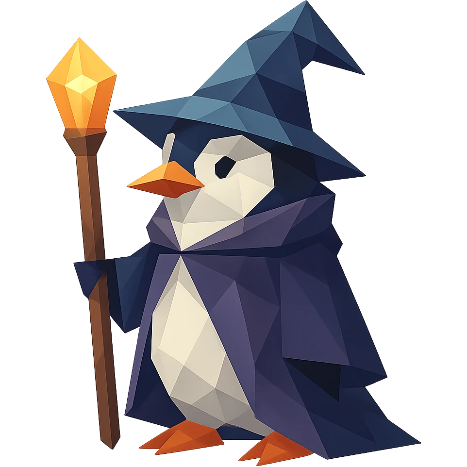 penguin wizard emoji