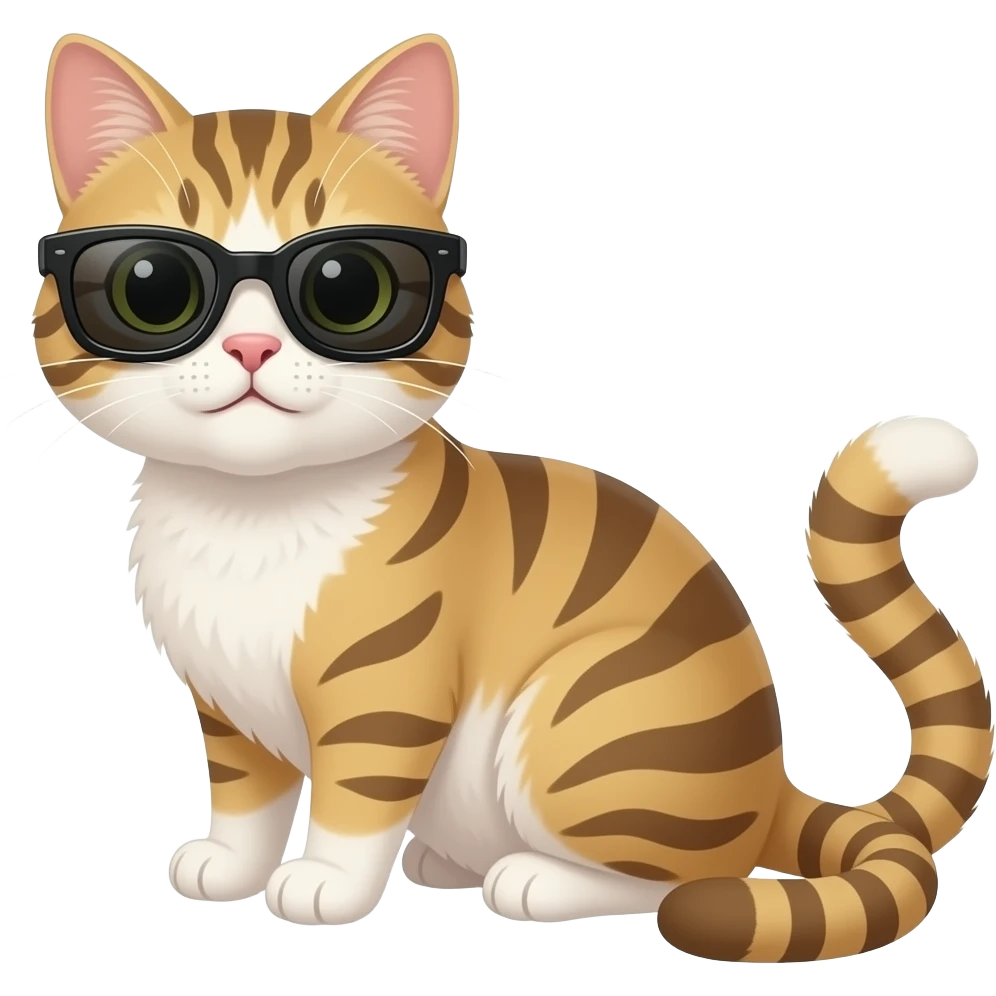 Cat wearing sunglasses emoji