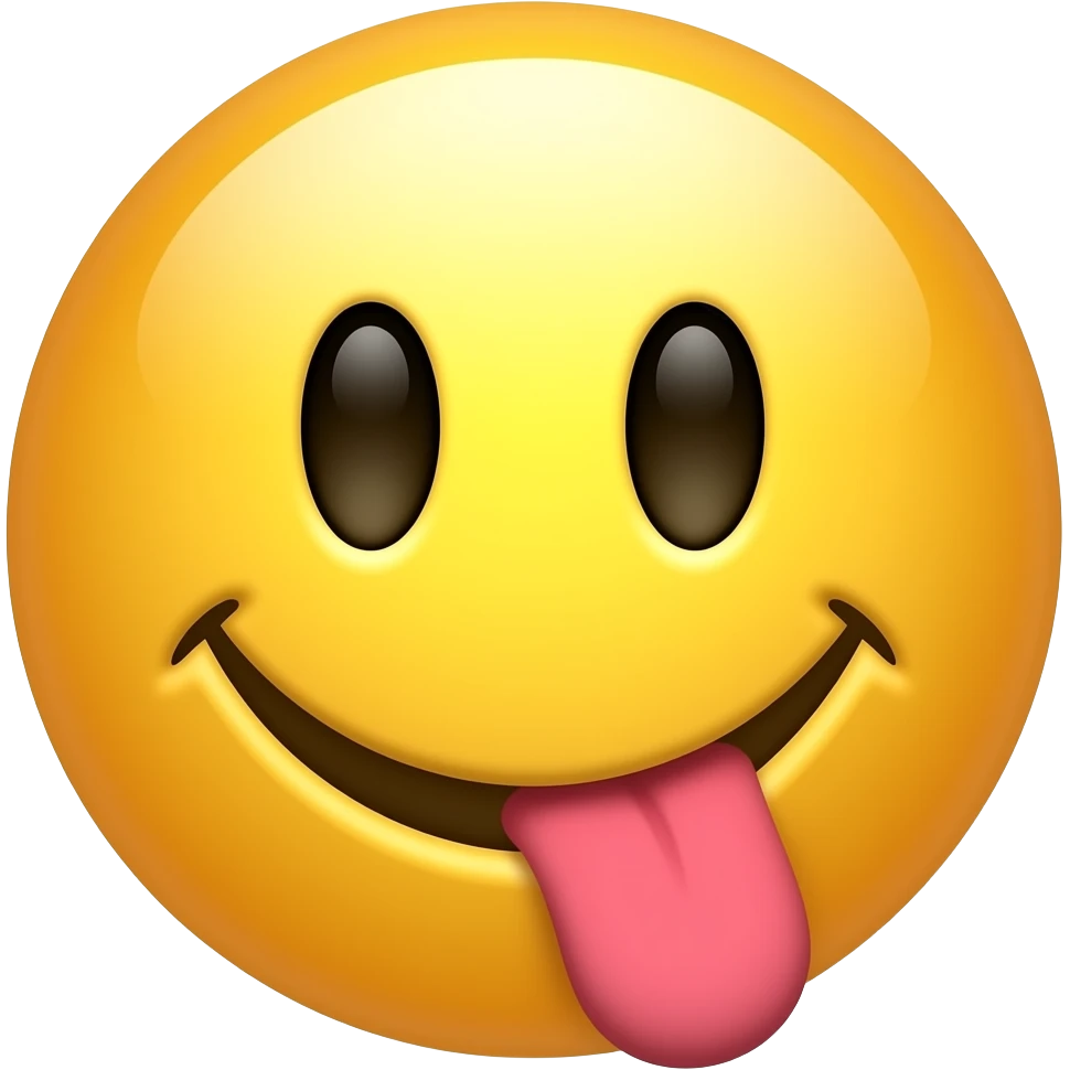 Smily face with dick emoji