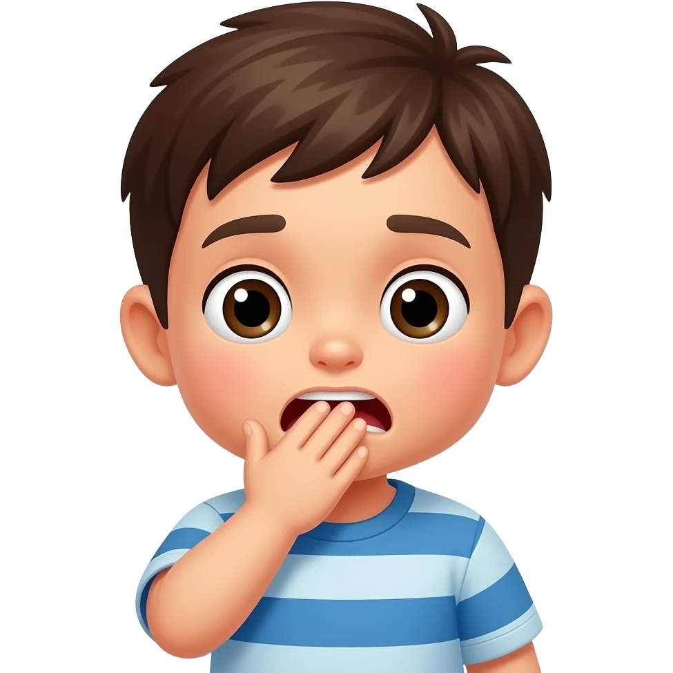 Criança engasgada emoji