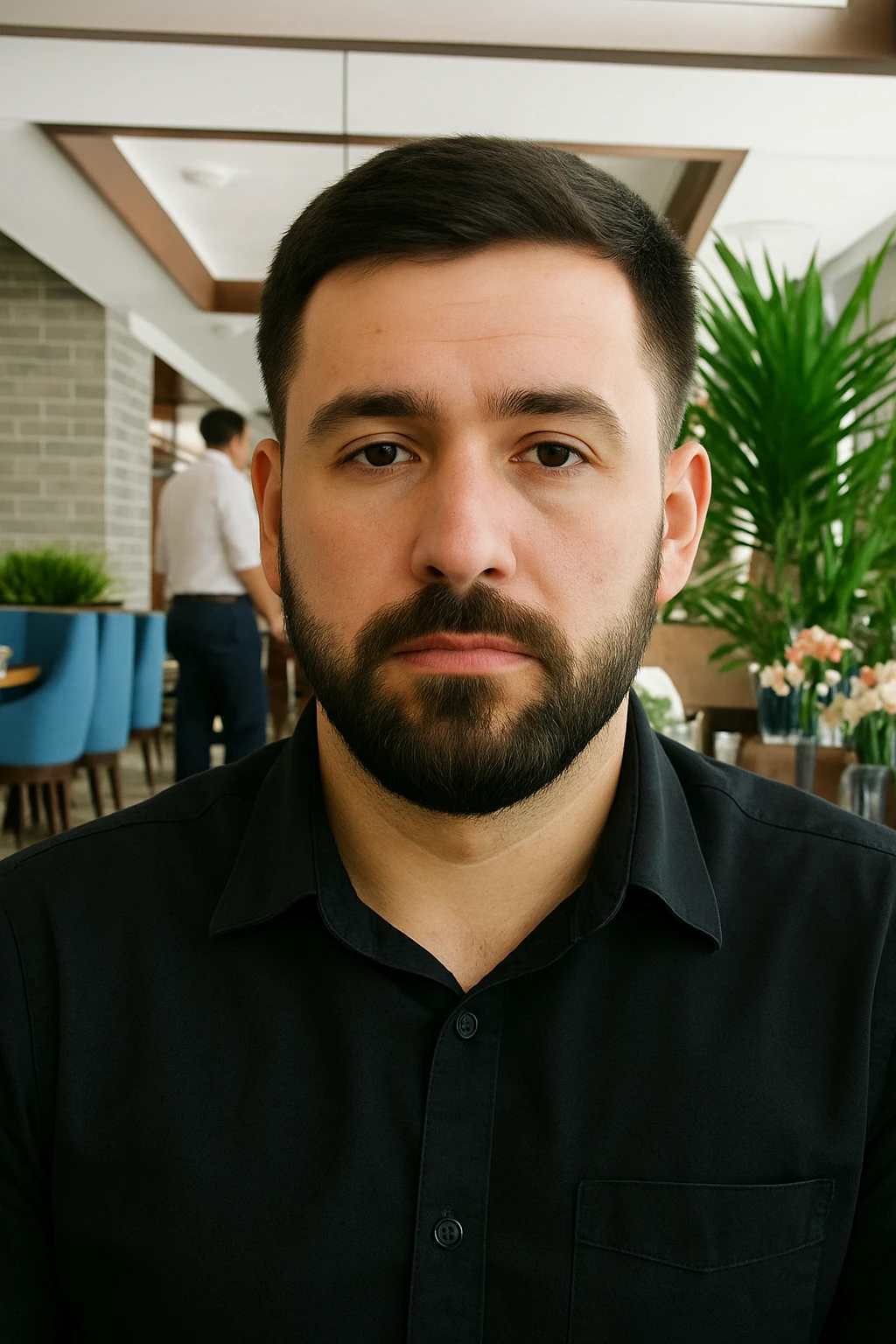birinchidagi odamni yuziga 2 rasmdagi odamni yuzini quyib chizib ber emoji