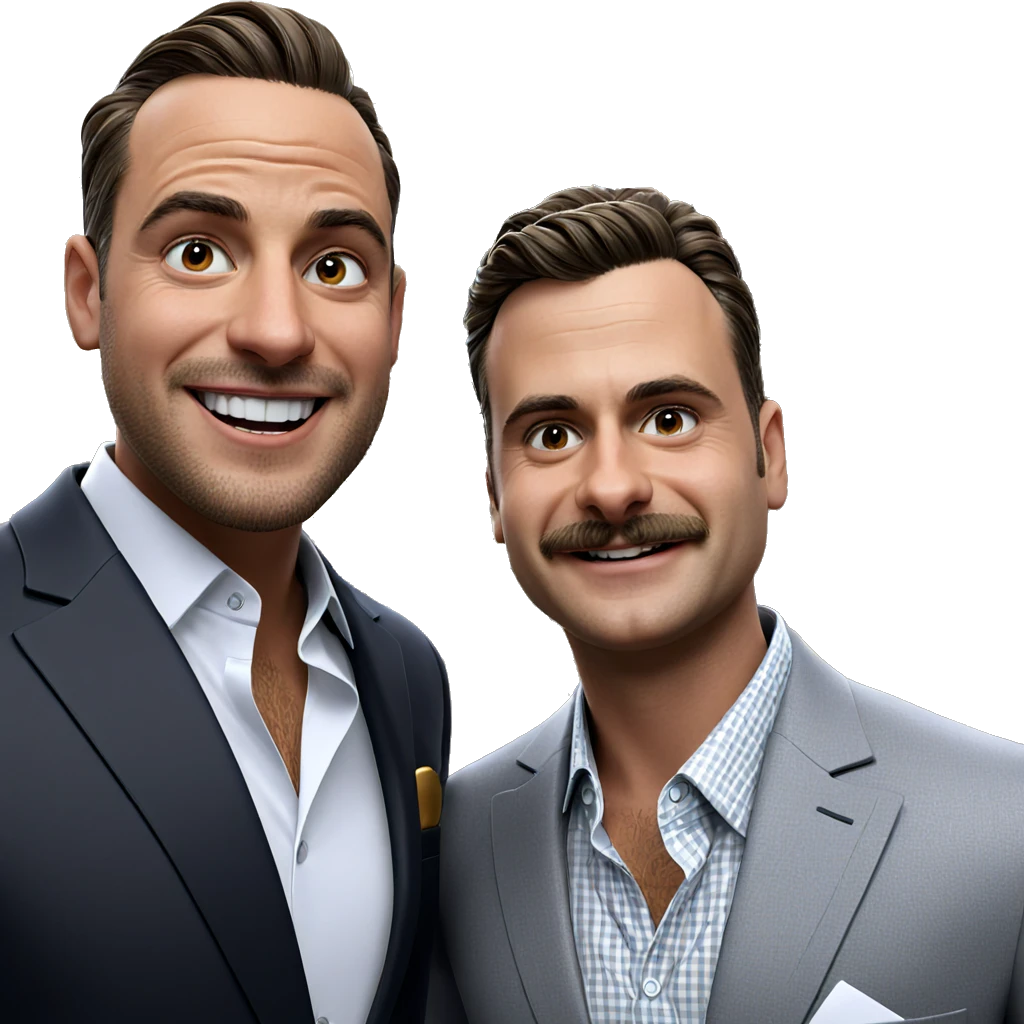 two boys in formal attire emoji