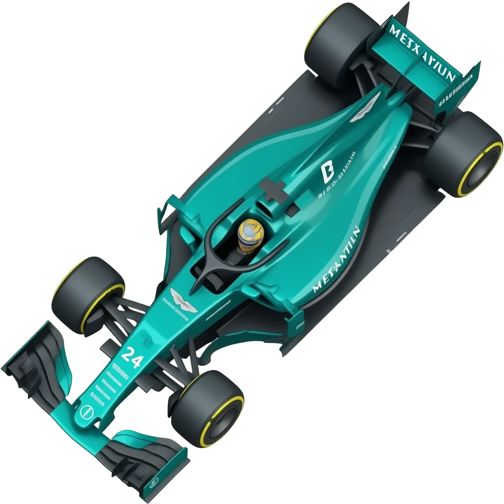 Aston Martin f1 sideways emoji