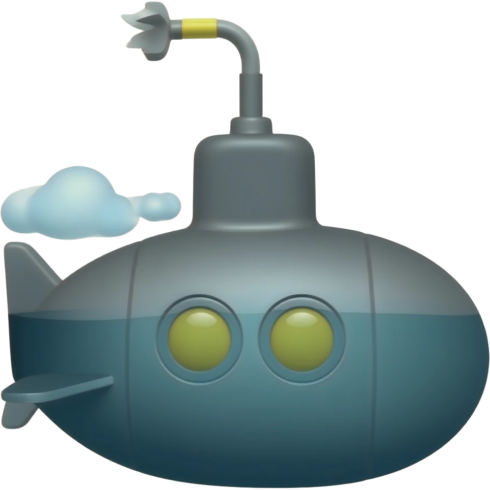 deep work emoji that looks like a simply submarine. emoji