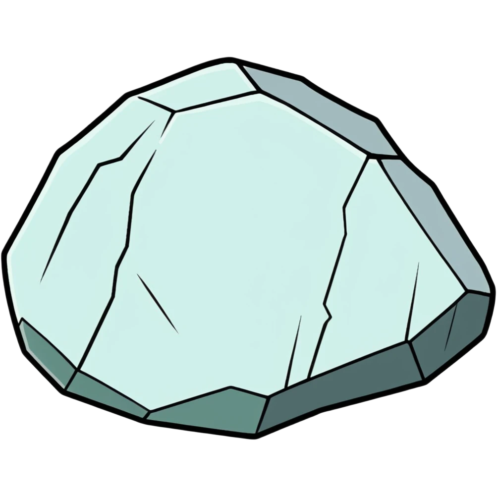 White bumpy rock emoji