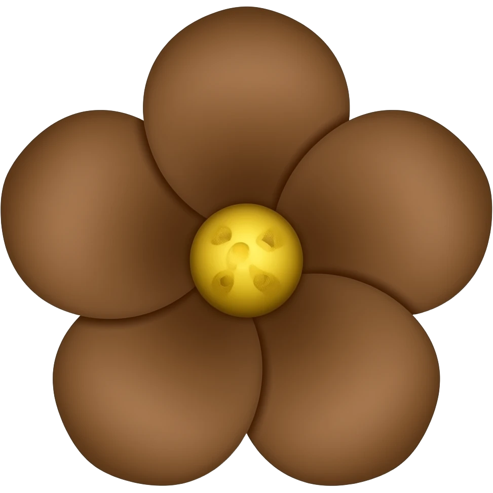 brown flower emoji
