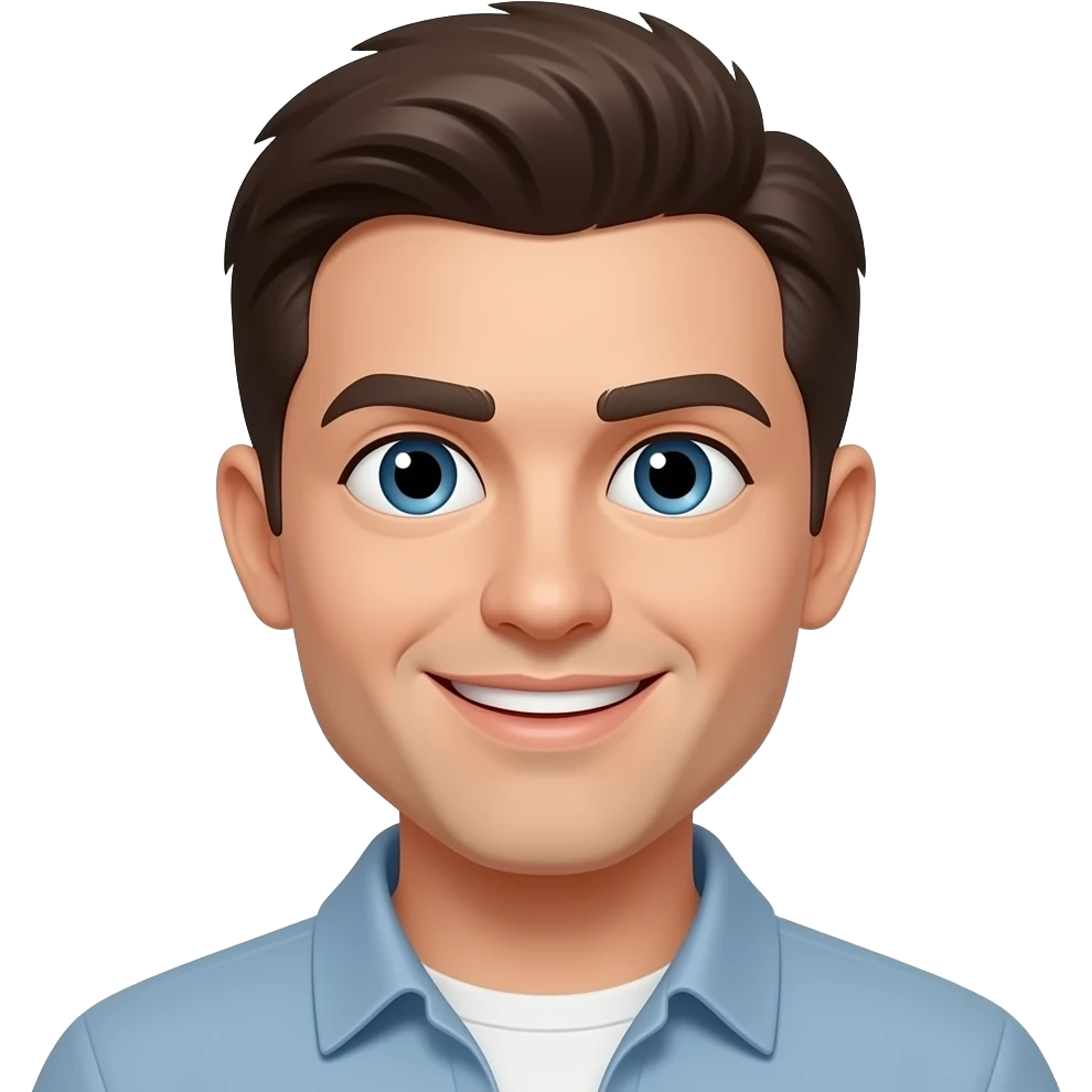 Smiling with raising eyebrows emoji