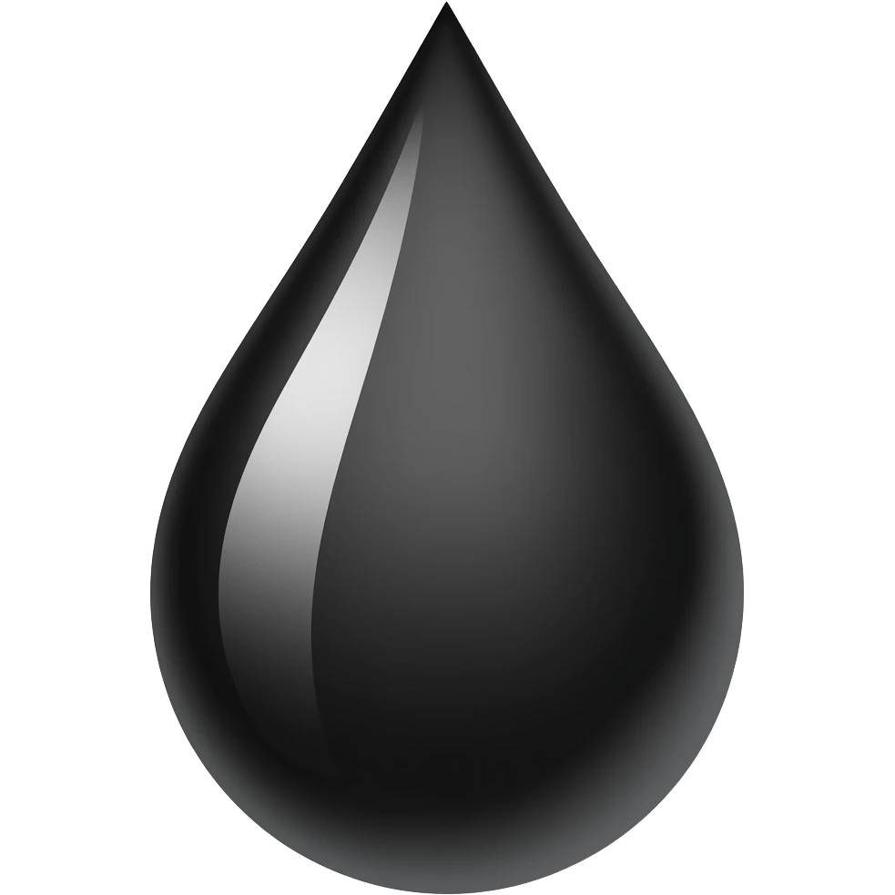 black drop emoji