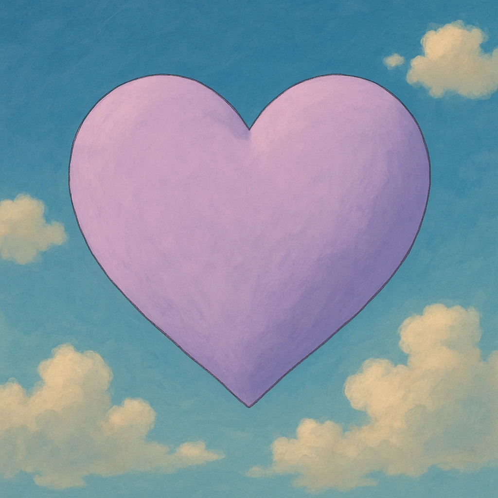 Light purple heart emoji