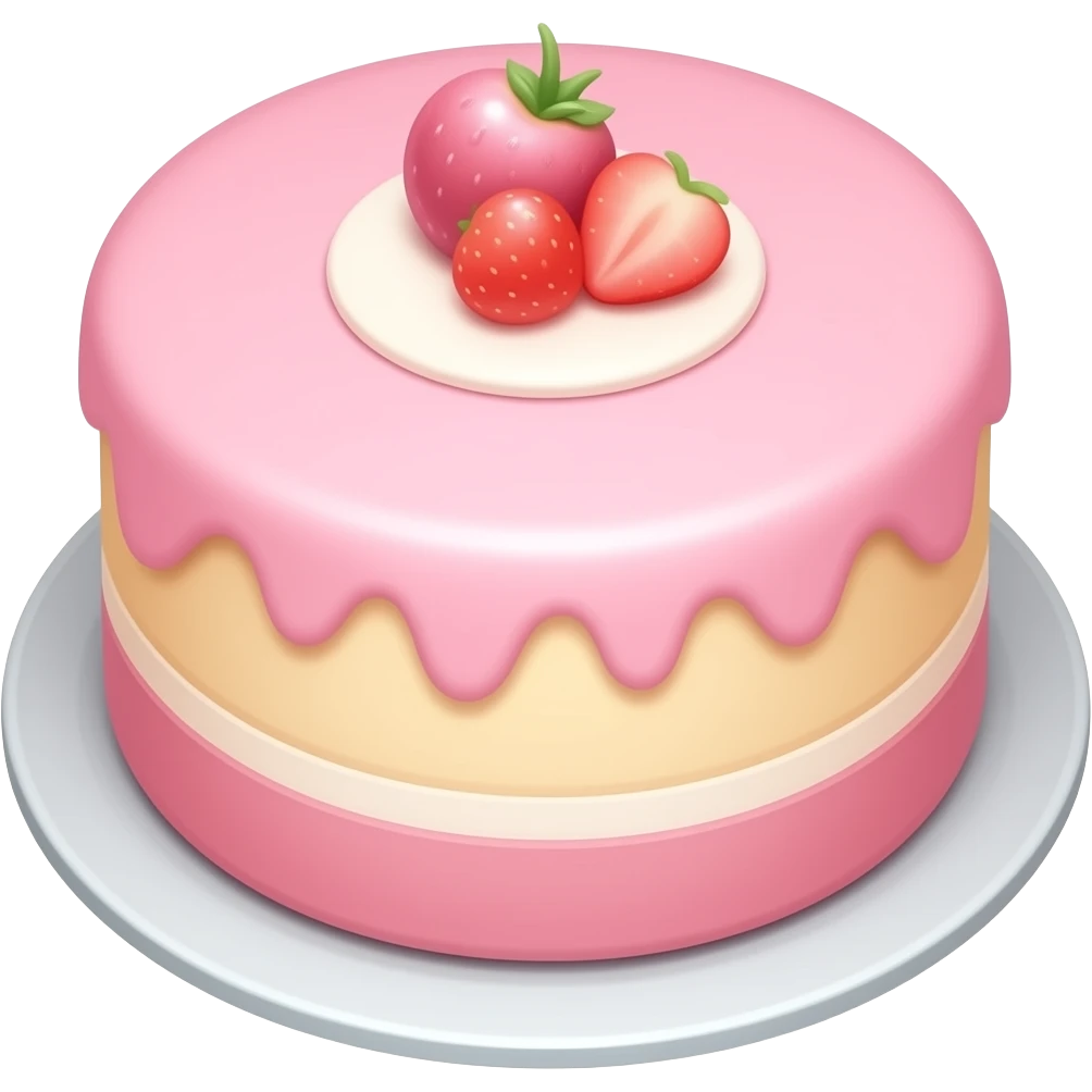 Cake pink emoji