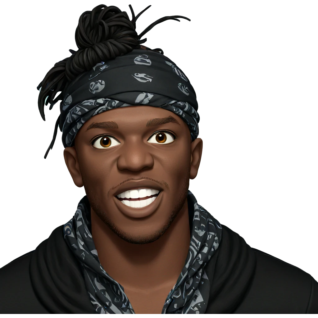 dark-skinned guy with bandana emoji