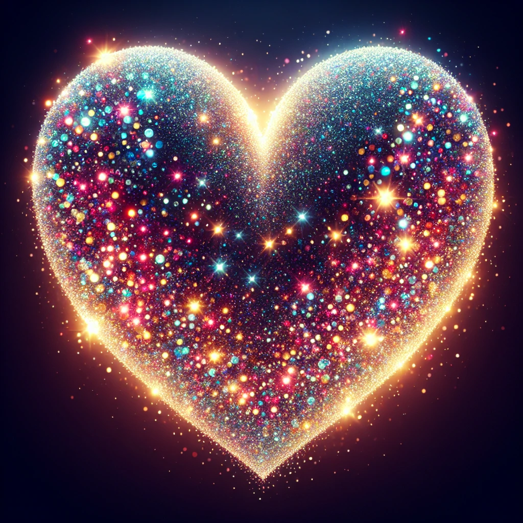 heart with a glitter effect emoji