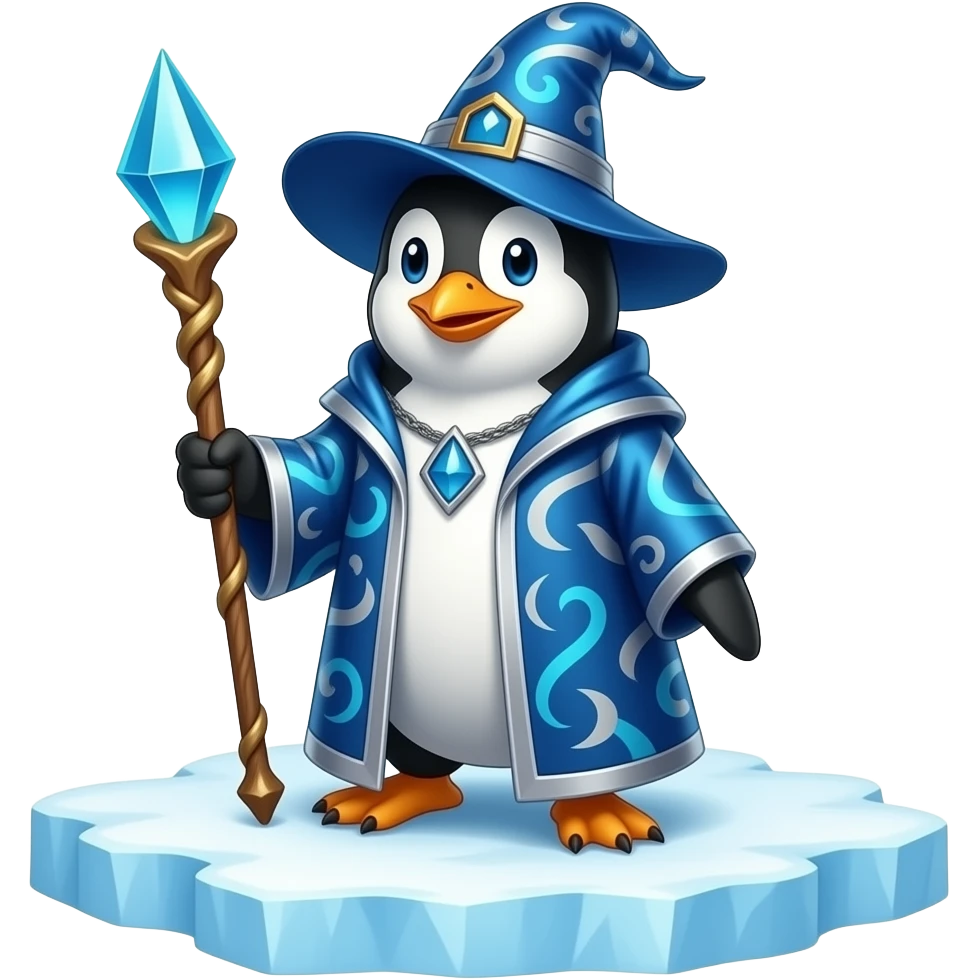 Penguin Wizard emoji