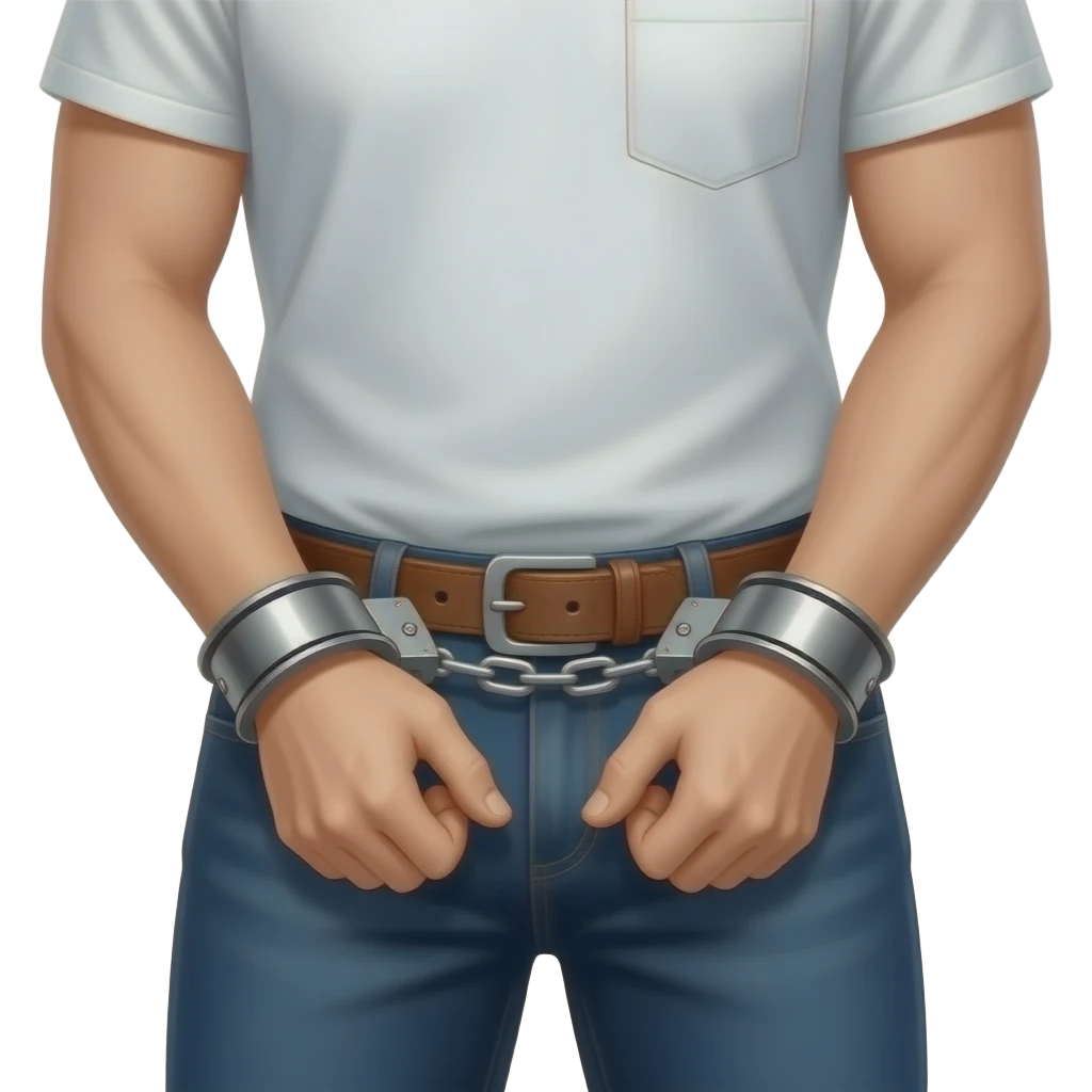 Using a leather belt as handcuffs emoji
