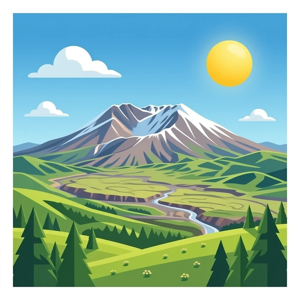 Mount St. Helens emoji