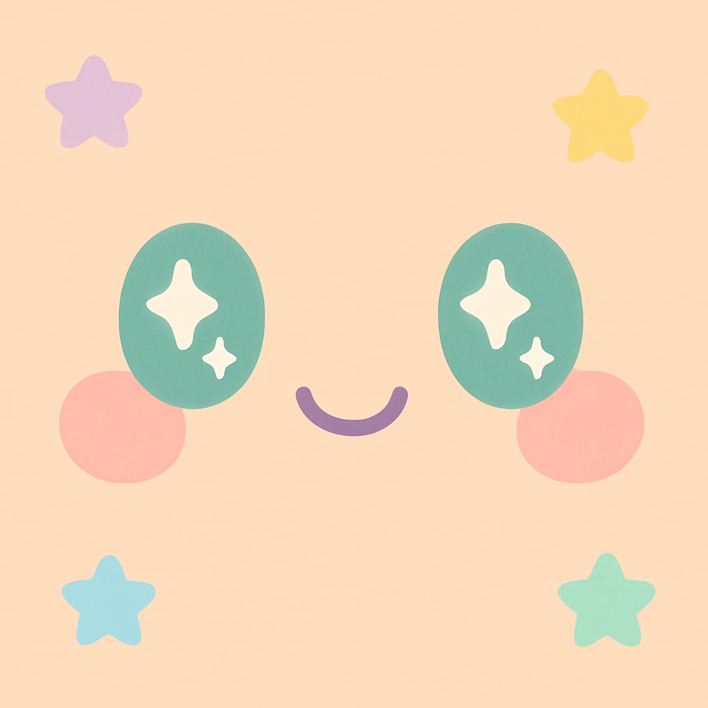 smiling face, kawaii style emoji