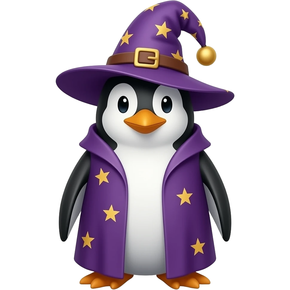 A wizard penguin emoji