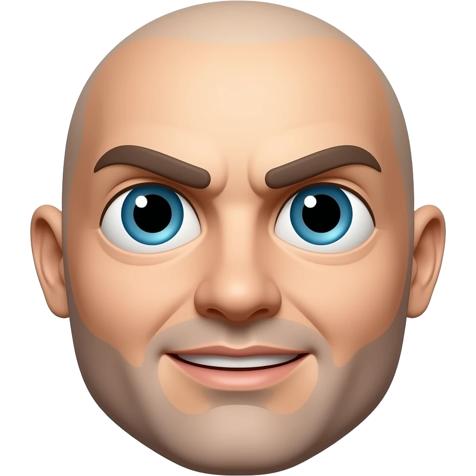 Distorted face emoji