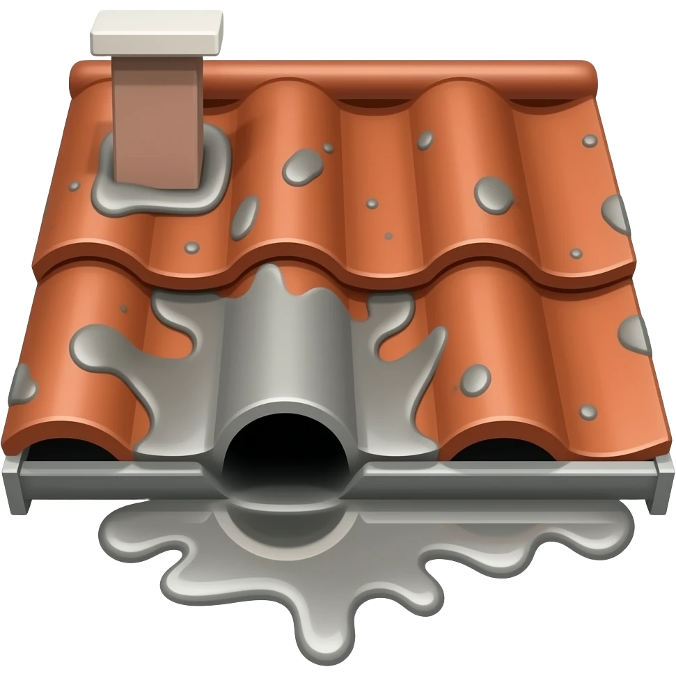 3D ios styled emoji of dirty gutters emoji