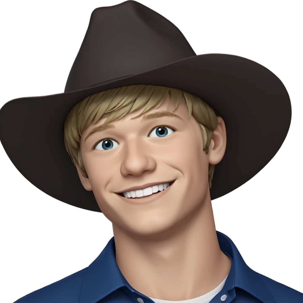smiling boy in blue shirt emoji