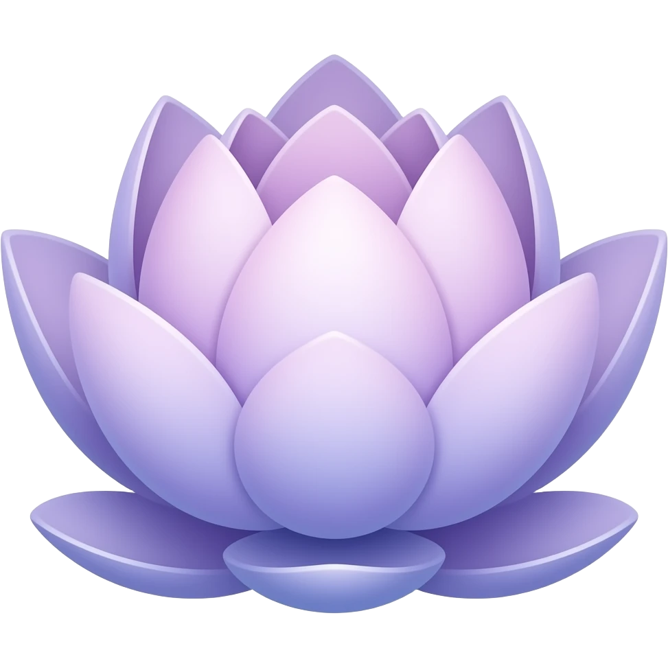 Light Purple pink blue mixed lotus flower emoji