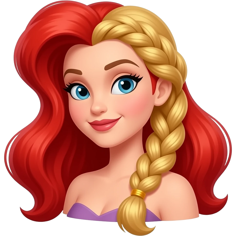 cabello de Jessica rabit funcionado con el cabello de frodita de la peliula hercules emoji