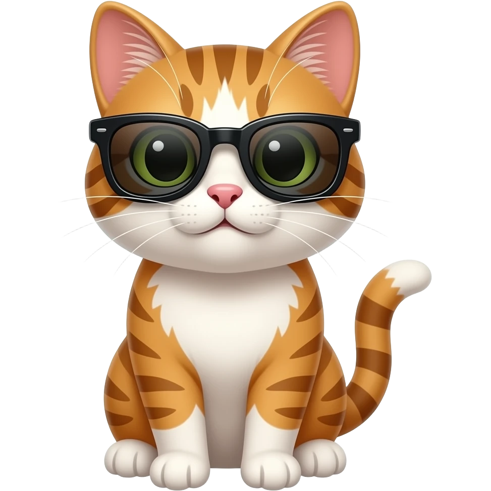 Cat wearing sunglasses emoji