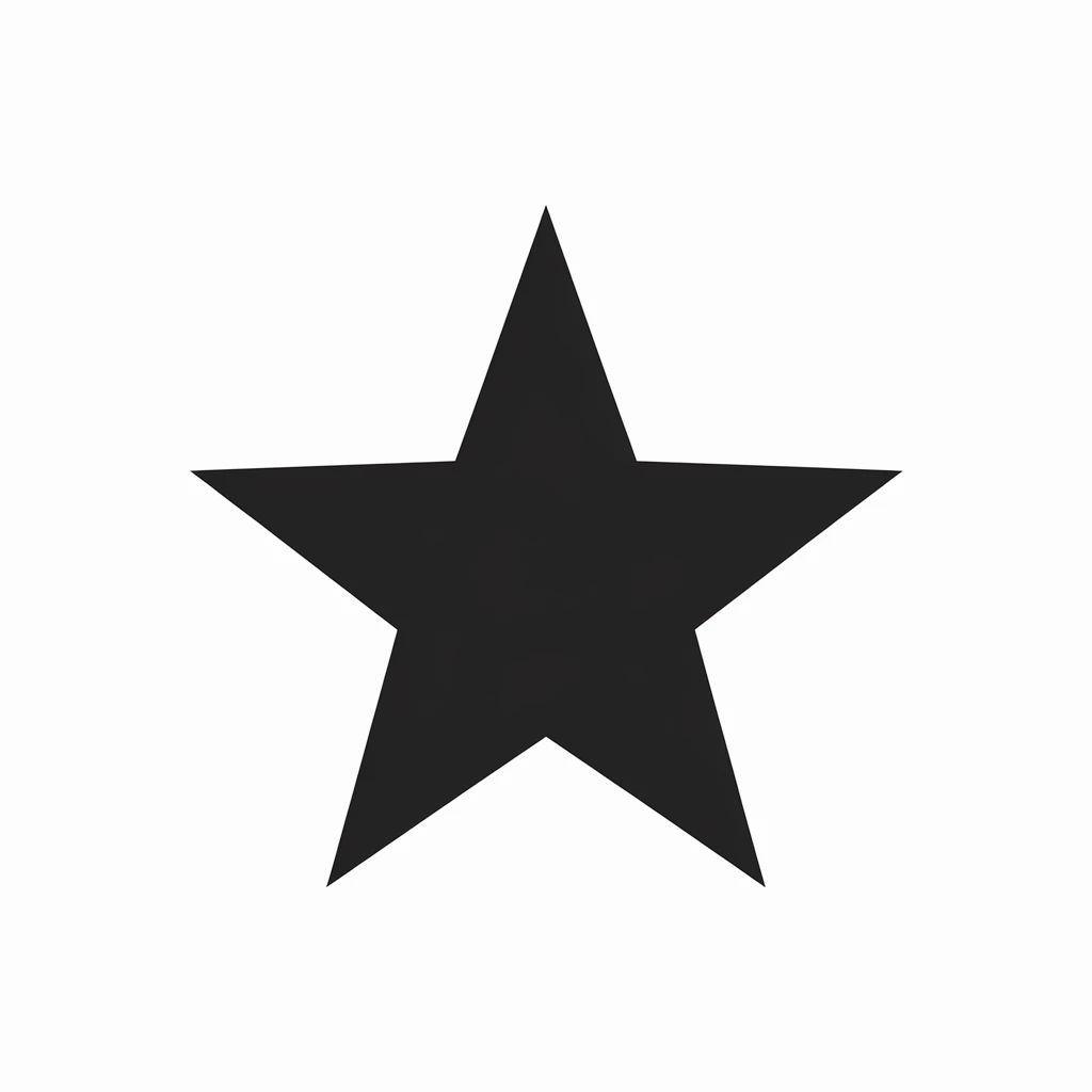 Star icon black silhouette emoji