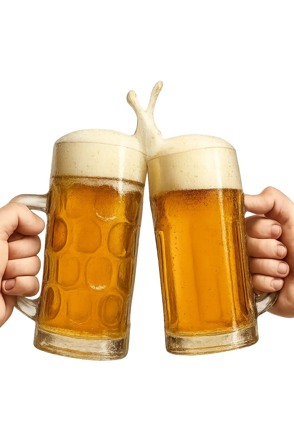 2 drink che fanno brindisi di birre emoji