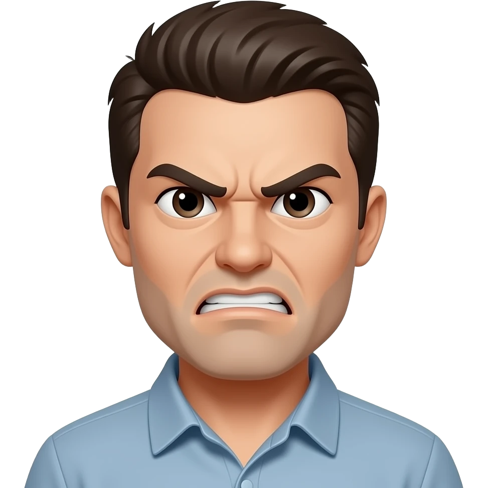 Angry emoji for a news app emoji