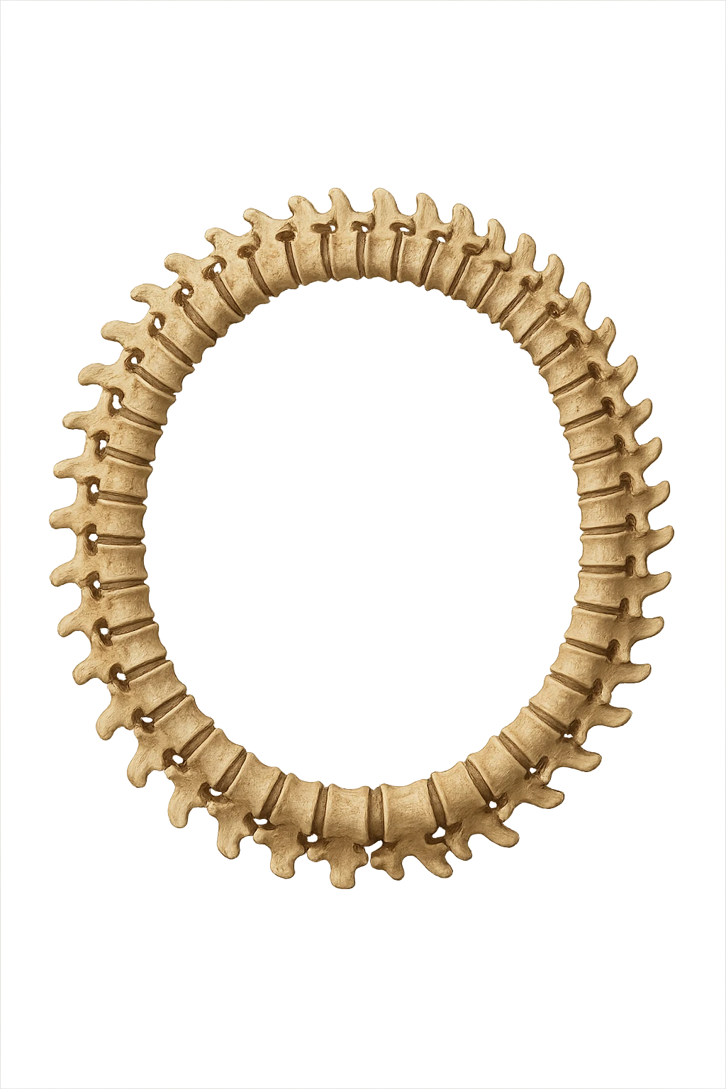 SPINA DORSALE ANATOMICA UMANA REALISTICA CHIUSA A CERCHIO emoji