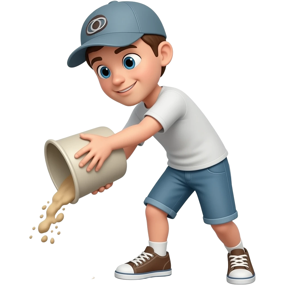 dumping sand out of a shoe emoji