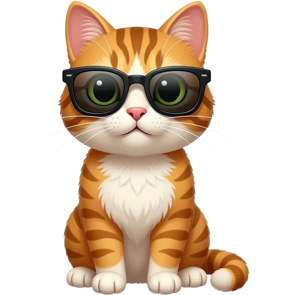 Cat wearing sunglasses emoji