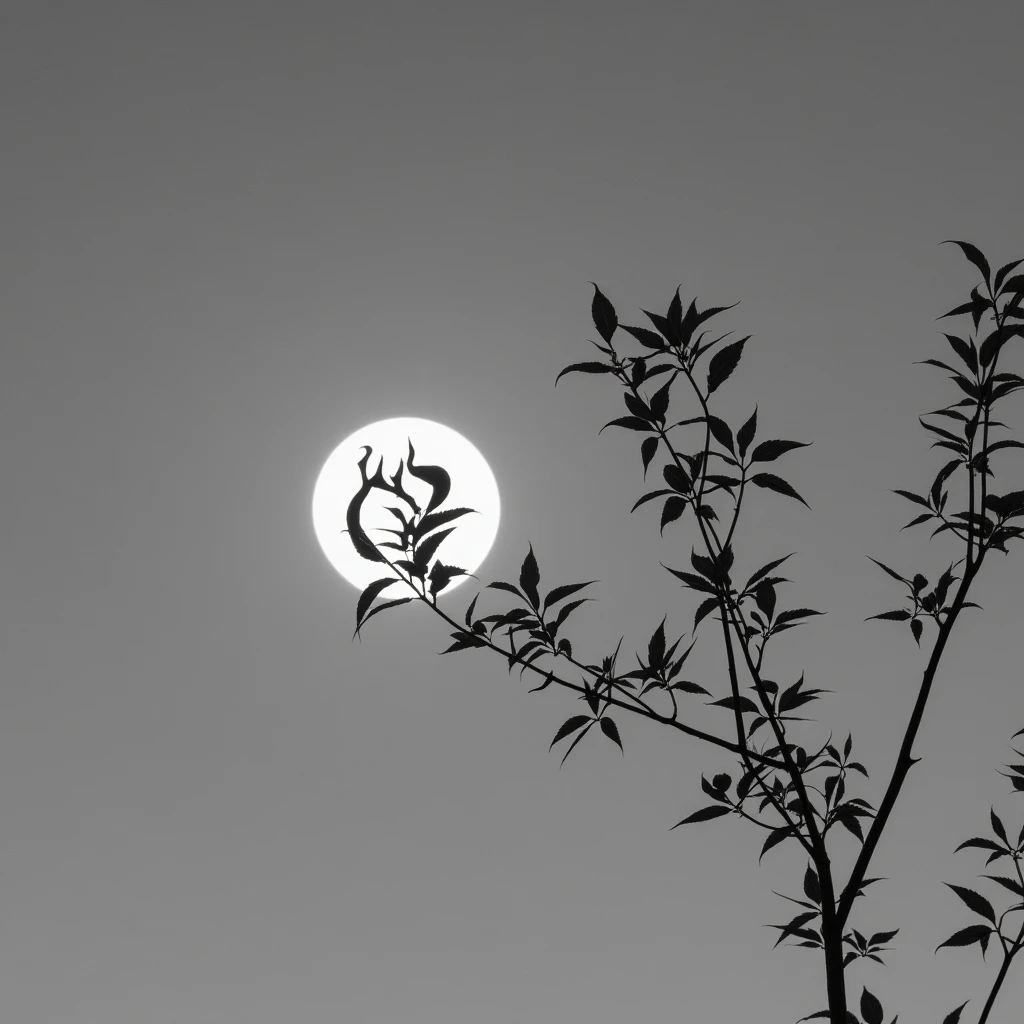 emo heart with flames, black and white dslr photography style emoji
