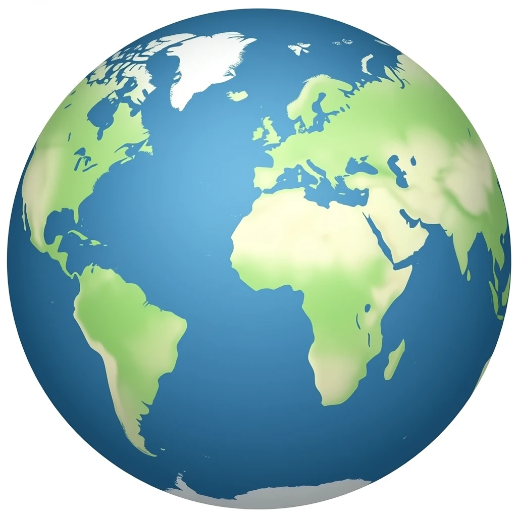 world map and globe emoji