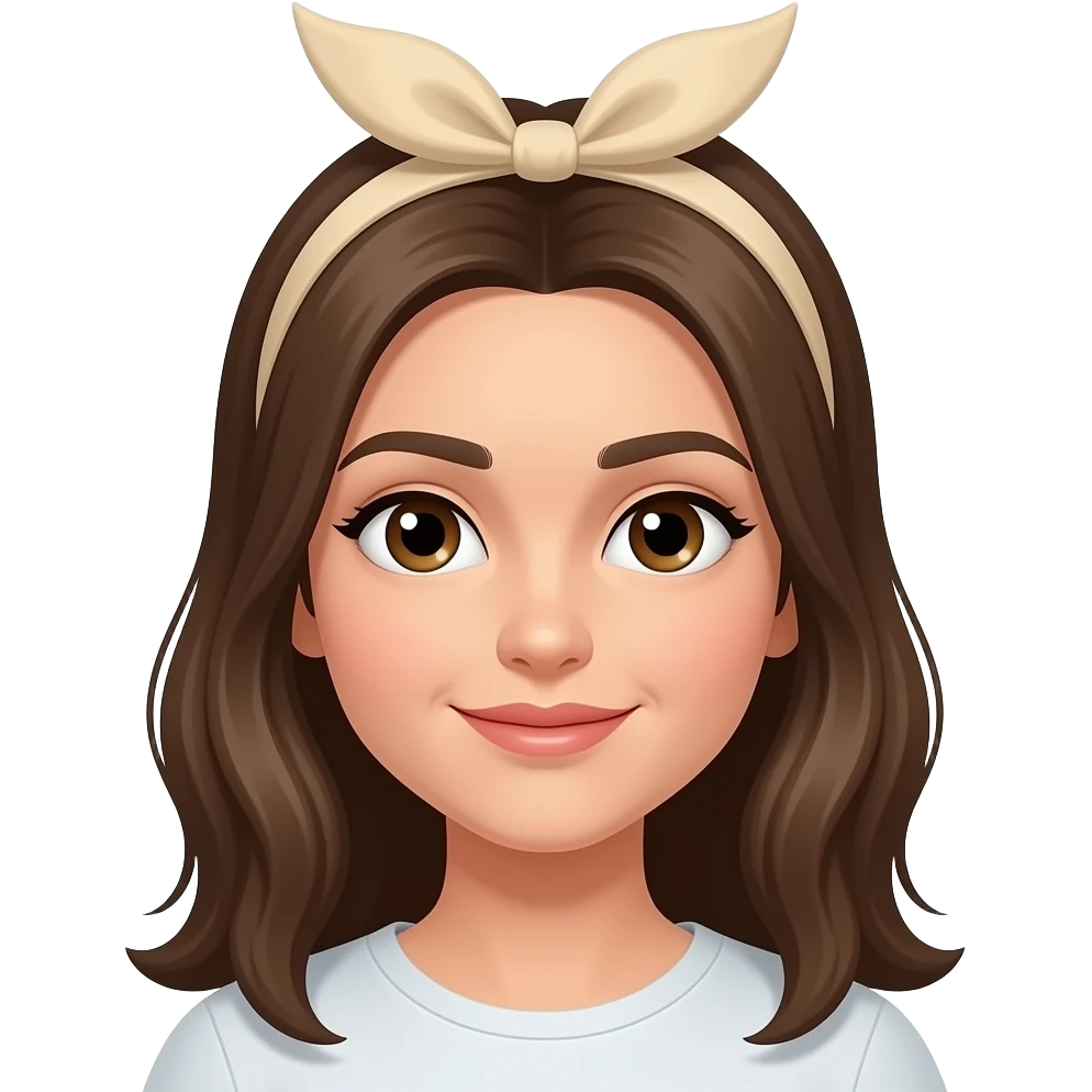 gros bandeau dans cheveux emoji